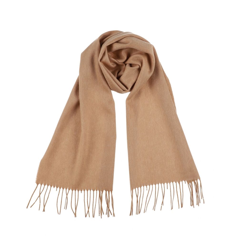 Light beige cashmere winter scarf for women Paris (4)