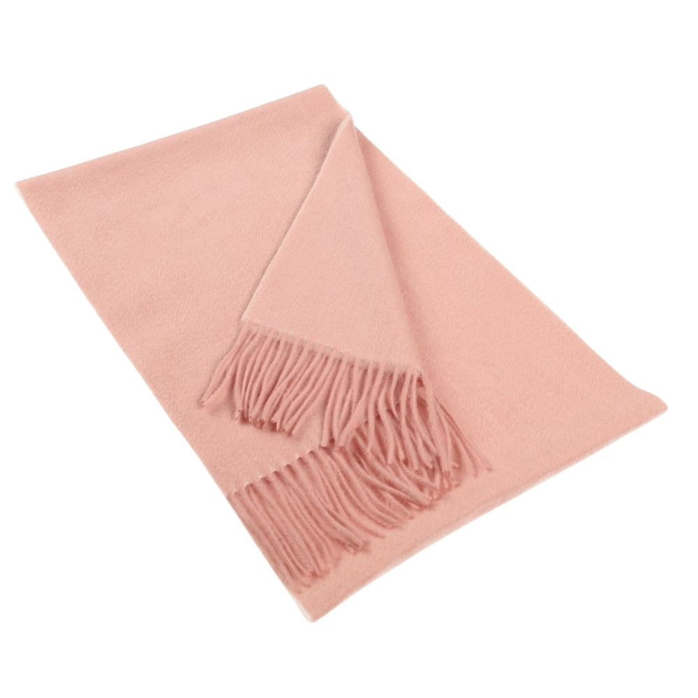 Light pink plain cashmere scarf for women Paris
