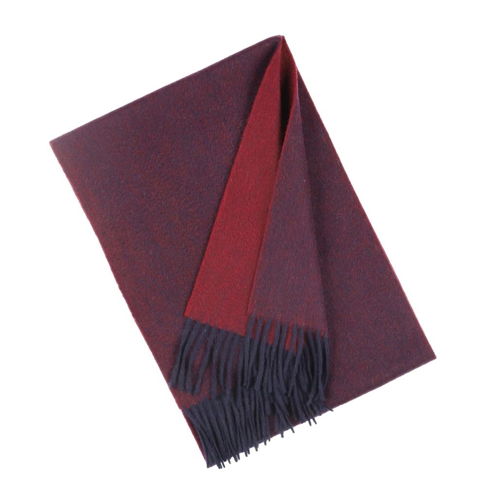 Burgundy cashmere winter scarf for women Paris (3)