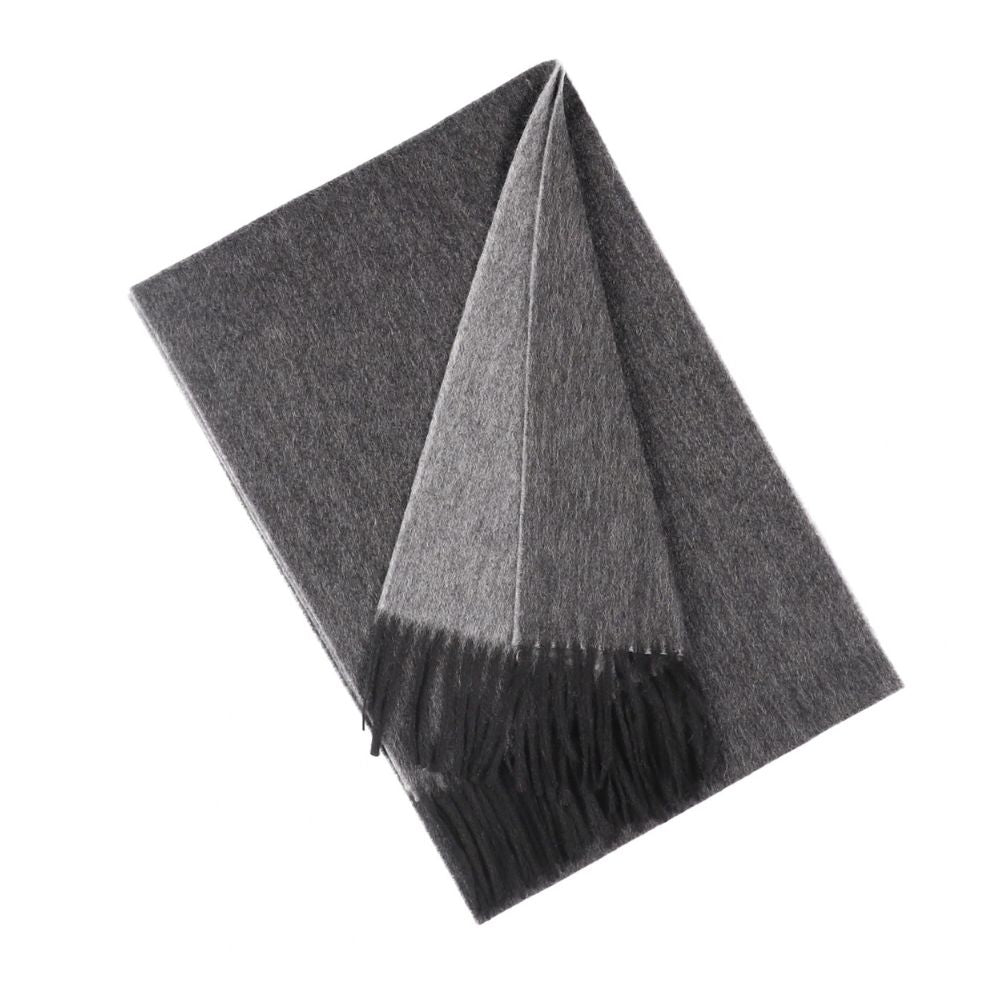 Black 100% cashmere scarf for women Paris (3)