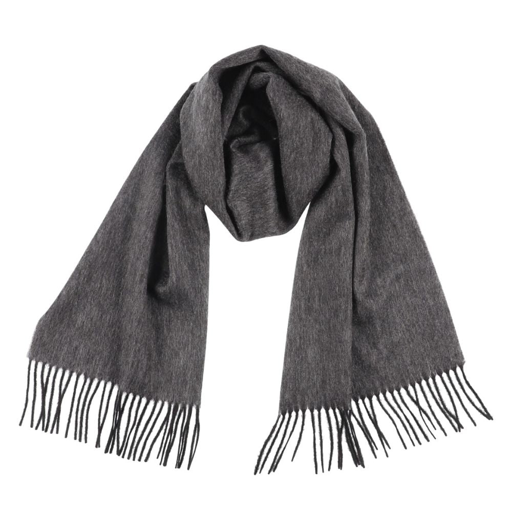 Black 100% cashmere scarf for women Paris (4)
